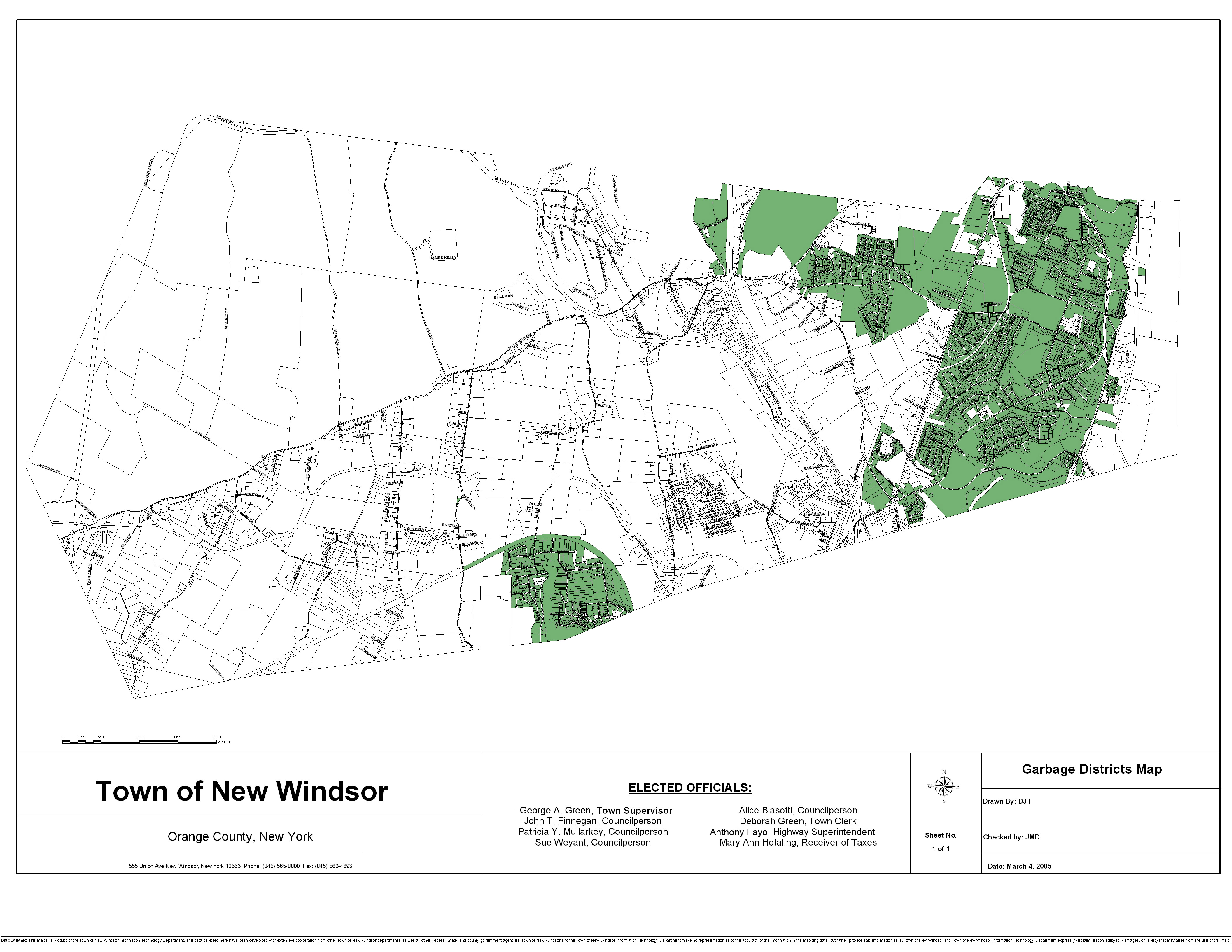 New Windsor Mall Shopping Center Topo Map NY, Orange County