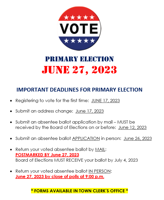 Primary Election Information